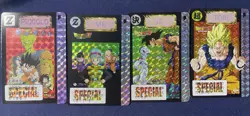 Dragon Ball Z Card Set of 4 Piccolo Bulma Goku vs Frieza Super Saiyan - Image 1