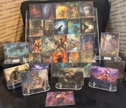 MTG ART SERIES Lot 30 Gold Signatures From Lord Of The Rings. No Duplicates NM - Image 1