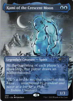 MTG Kami of the Crescent Moon (260) | NM | Secret Lair Kamigawa Ink {SLD} - Image 1