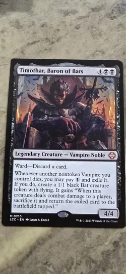 Timothar, Baron of Bats Commander: the Lost Caverns of Ixalan Regular Mythic MTG - Image 1