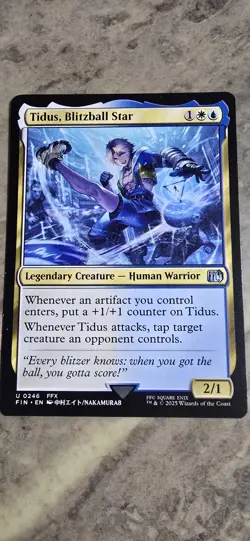 Tidus, Blitzball Star Final Fantasy Regular Legendary Creature Uncommon MTG NM - Image 1