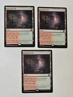 3x Rockfall Vale - Midnight Hunt - Near Mint - Magic the gathering - Image 1