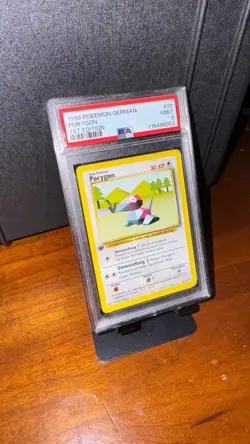 1999 Pokemon German 1st Edition Base Set #66 Tangela, #39 Porygon PSA 9 - Image 3