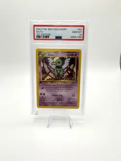 2001 POKEMON NEO DISCOVERY 1ST ED #52 XATU PSA 10 - Image 1