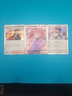 Pokemon Team Rocket’s Mewtwo Ex 205 Promo Meowth 149 Giovanni 174 Cosmos Holo - Image 1