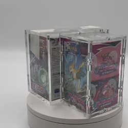 Lot of (3) Pokemon TCG Fusion Strike Half Booster Box Sealed w/ Acrylic Case - Image 2