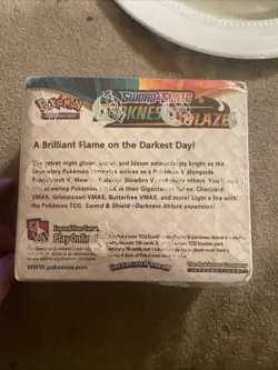 Pokemon TCG Sword/Shield Darkness Ablaze Booster Box 36 Packs Factory Sealed - Image 3