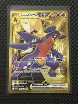Pokemon TCG Cynthia's Garchomp ex - 241/182 - Destined Rivals - Hyper Rare -Mint - Image 1