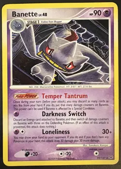 Banette 19/127 Platinum Regular Non-Holo HP Pokemon TCG - Image 1