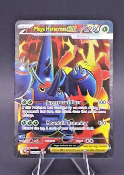 Mega Heracross EX 108/094 - Phantasmal Flames - NM Ultra Rare Pokemon TCG - HOLO - Image 1