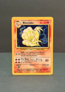 Pokemon Base Set Ninetales Holo - Lightly Played LP - Original Vintage 12/102 - Image 1