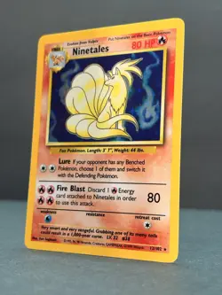 Pokemon Base Set Ninetales Holo - Lightly Played LP - Original Vintage 12/102 - Image 4