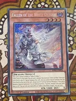 Fallen of the White Dragon BPRO-EN024 Secret Rare 1st Edition YuGiOh TCG Card - Image 1