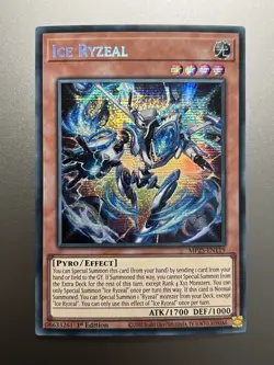 Yugioh - Ice Ryzeal Prismatic Secret Rare MP25-EN119, Near Mint, 1st Edition - Image 1