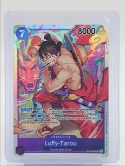LUFFY-TAROU 2024 ONE PIECE STARTER DECK SUPER RARE E ST18-005 Q5571 - Image 1