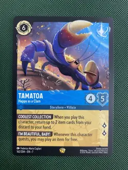 Disney Lorcana Archazia's Island Tamatoa Happy as a Clam 162/204 Non-Foil L - Image 1