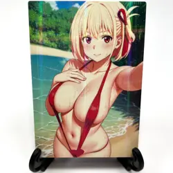 Lycoris Recoil Chisato Nishikigi Sexy Anime Waifu Girl Goddess Story Art Card - Image 2