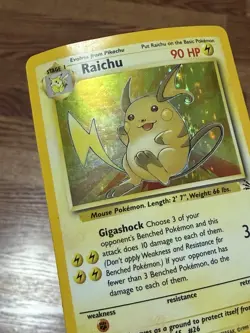 Raichu 14/62 Holo Fossil Pokemon Card TCG WOTC PL - Image 2