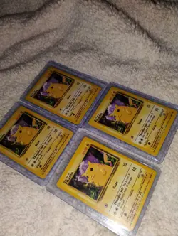 Pokemon TCG Pikachu Base Set Regular Card 58/102 NM Lot of 4 1999 Vintage Rare - Image 2