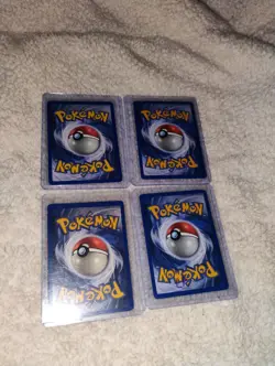 Pokemon TCG Pikachu Base Set Regular Card 58/102 NM Lot of 4 1999 Vintage Rare - Image 3