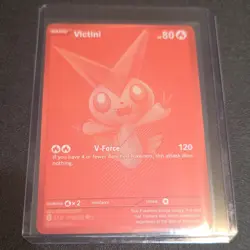 Pokemon Victini Rare Beast BLK 171/086 Basic 80 HP 120 Attack TCG Card - Image 1
