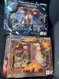 One Piece Card Game Illustration Box Vol. 5 & Vol. 6 Sealed New! - Image 1