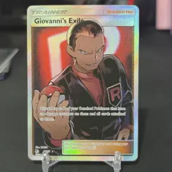 Pokemon Giovanni's Exile Full Art Holo Card 67/68 Hidden Fates - Image 1