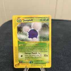 Pokemon TCG Jumpluff 17/147 Aquapolis Rare Non-Holo Card 2002 - Image 1