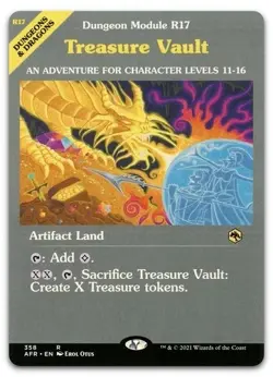Treasure Vault (Dungeon Module) #358 (NM) Forgotten Realms AFR Magic MTG - Image 1