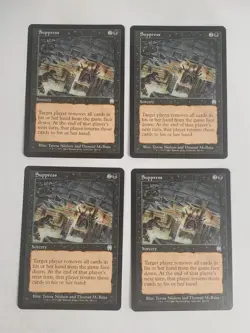 MTG Playset 4x Suppress (Apocalypse/Black/U) - BGM - Image 1