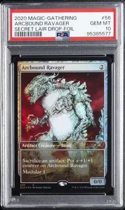 2020 MTG SECRET LAIR DROP #056 ARCBOUND RAVAGER PSA 10 - Image 1