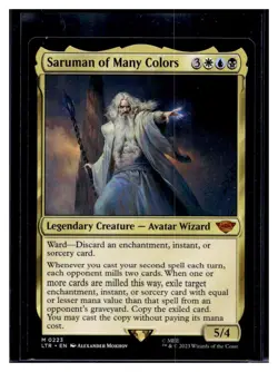 MTG Magic Lord of the Rings #223 Saruman of Many Colors Mythic Rare (Qty) - Image 1
