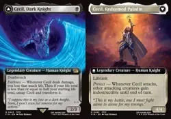 Cecil, Dark Knight // Cecil, Redeemed Paladin (#445) - Extended Art FIN NM MTG - Image 1