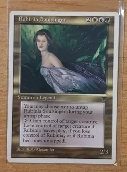 1995 MAGIC THE GATHERING CHRONICLES RUBINIA SOULSINGER TD25 - Image 1
