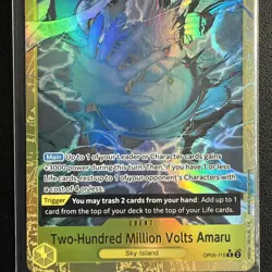 Two-Hundred Million Volts Amaru Alt Art OP05-115 R * One Piece Premium Booster - Image 2