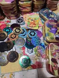 62× Pokemon 151 Mini Tins & Prismatic Mini Tins & Coins Empty *NO CARDS* - Image 4