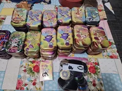 62× Pokemon 151 Mini Tins & Prismatic Mini Tins & Coins Empty *NO CARDS* - Image 5
