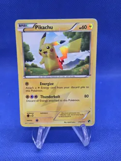 Pokemon Black & White Pikachu 115/114 Secret Rare HP/DMG CREASED - Image 1