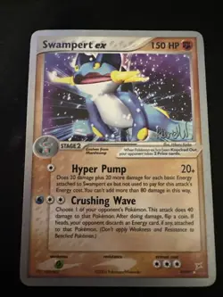 Swampert EX 95/95 Pokemon 2004 World Championship Edition Heavy Play HP - Image 1
