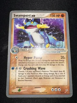 Swampert EX 95/95 Pokemon 2004 World Championship Edition Heavy Play HP - Image 2