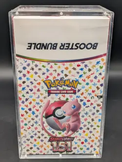 Pokemon 151 SV3.5 Booster Bundle Display Factory Sealed Case W/Acrylic Case - Image 1