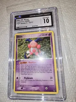 Pokemon Pop Series 3 Ditto (Mr. Mime) 12/17 2006 CGC 10 GEM MINT - Image 1