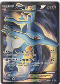 Kingdra EX 122/124 Rare Ultra Fates Collide Pokemon LP - Image 1