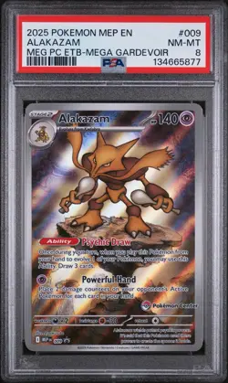 Pokemon 2025 PSA 8 Sequential - Holo Riolu #010 & Alakazam #009 Lot English - Image 4