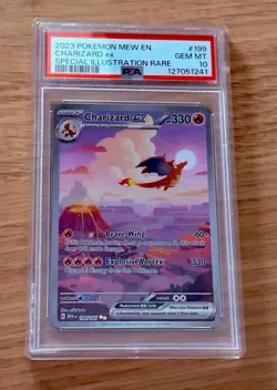 Pokemon Charizard ex 151 MEW EN Special Illustration Rare #199 PSA 10 Gem Mint - Image 1