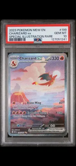 Pokemon Charizard ex 151 MEW EN Special Illustration Rare #199 PSA 10 Gem Mint - Image 3