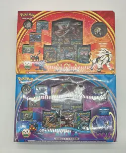 2016 Pokemon TCG Alola Collection Boxes Lunala & Solgaleo GX Sealed Evolutions - Image 1