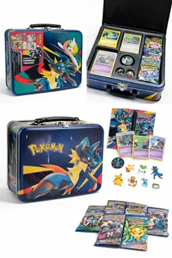 Pokemon Collector Chest Tin Lucario Gardevoir SEALED w/ 6 Packs - Image 1