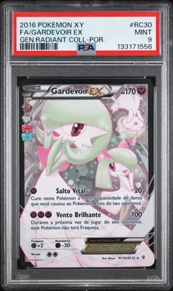2016 POKEMON XY GENERATIONS RADIANT COLL PORTUGUESE FULL ART/GARDEVOIR EX PSA 9 - Image 1