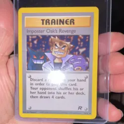 Pokemon TCG Imposter Oak's Revenge Team Rocket 76/82 Uncommon 1st Edition - Image 1